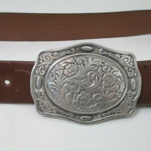 Carhartt Accessories - Carhartt Leather Belt Pewter Buckle 38 Western Bri Carhartt Accessories - Carhartt Leather Belt Pewter Buckle 38 Western Bri
